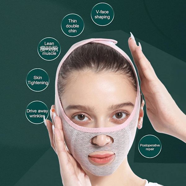 Skønhedsansigtsformning Søvnmaske, V-Line Ansigts Slankende Maske, Hage Strop, Ansigtsløftning Bælte, Stramning Hud, Skønhedshalsmasker