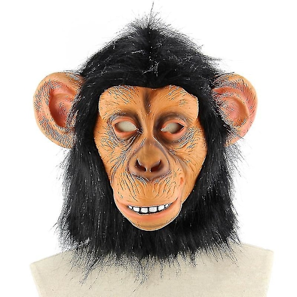 Nyhet Apa Mask Läskig Djur Schimpans Gorilla Huvud Masker Halloween Fest Kostym Dekorationer Maskerad Cosplay Rekvisita