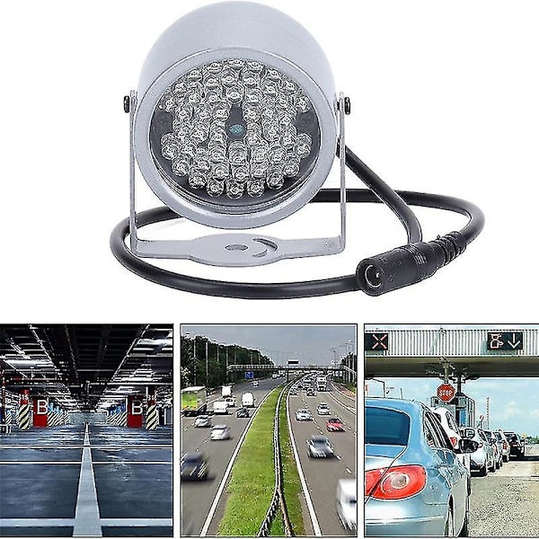 IR-belysning, Nattsyn Infrarødt Lys 48 LED Nattsyn Vanntett Lampe IR Infrarødt Lys