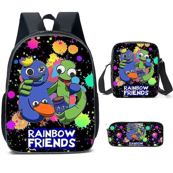 New Roblox Rainbow Friends Rainbow Friends School Backpack for Primary School Students-i