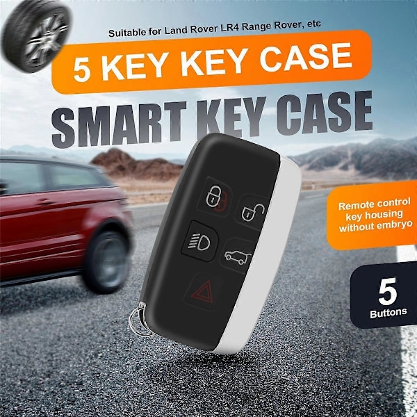 5 KNAPPERS NØKKELBRIKKE ETUI For LR4 for RANGE SPORT EVOQUE FJERNKONTROLL