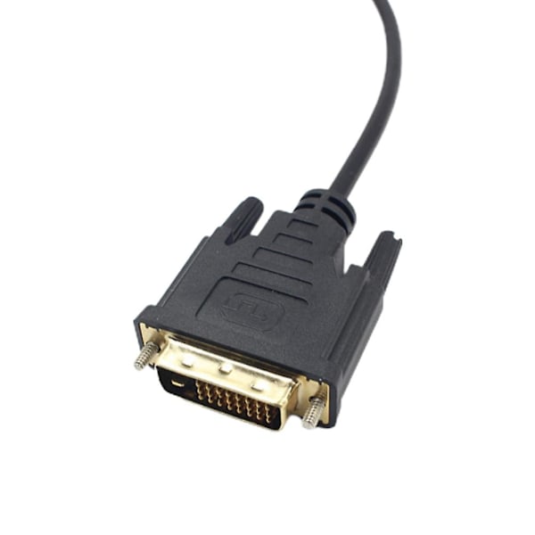 1.8M Displayport Hane till DVI Hane Adapterkabel 1080P DP till DVI Konverterare Stödjer Displayport 1.1a