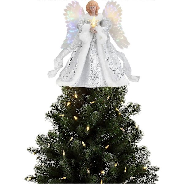 Engel Juletre Topper, Lysende Juletrepynt - Engel med