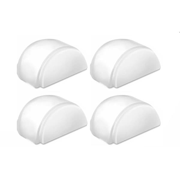 Runt självhäftande dörrstopp 4-pack Transparent