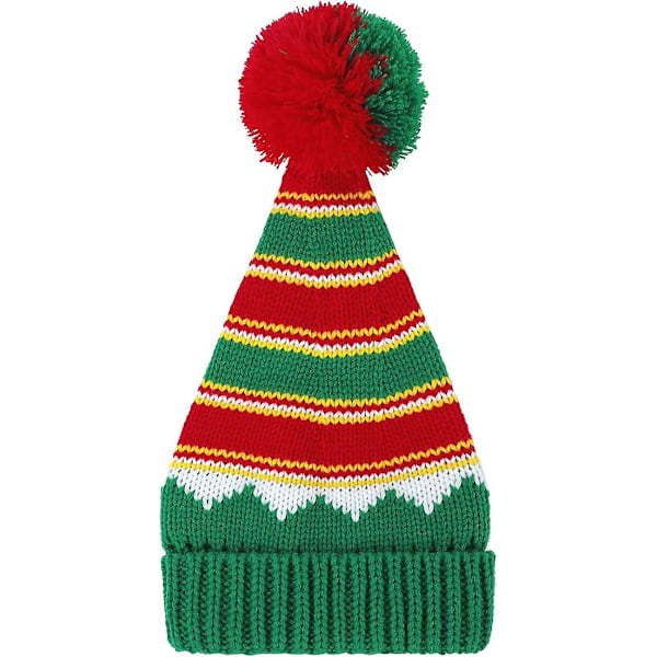 Amerikansk Trend Santahatt Julmössa Vintervarm Kabelvirkad Slouchy Hatt för Vuxna Kvinnor Män Jul Semesterfest