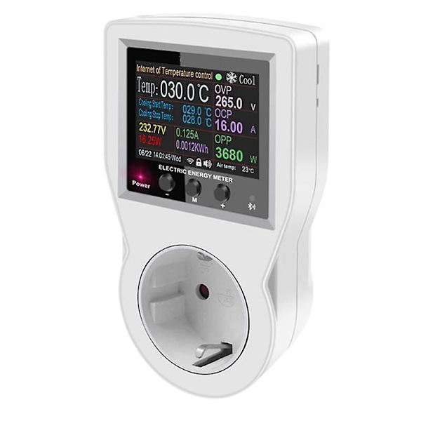 Tuya Wifi Termostat Stikkontakt 16A AC220V Digital Temperaturregulator Stikkontakt Udløb Timer Switch Se