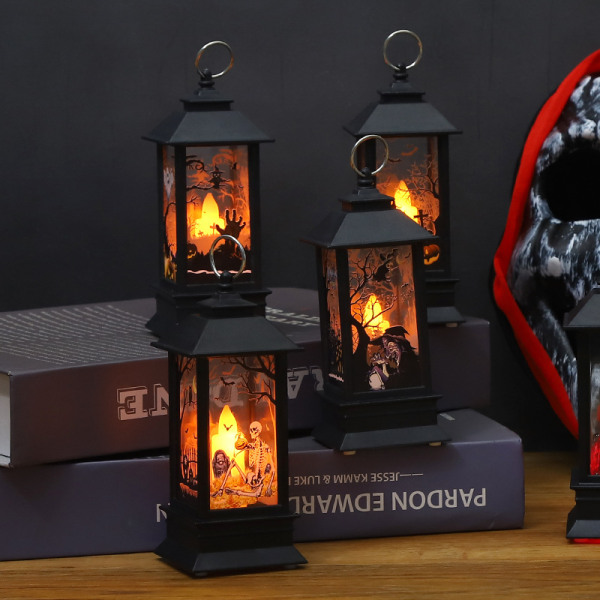 1 STK Flameless Candle Holiday Decoration (Skull)-5*13cm