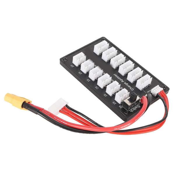 7,4V LiPo Parallelopladningskort til 2S 3S Lithiumbatterier med 4 mm bananstik