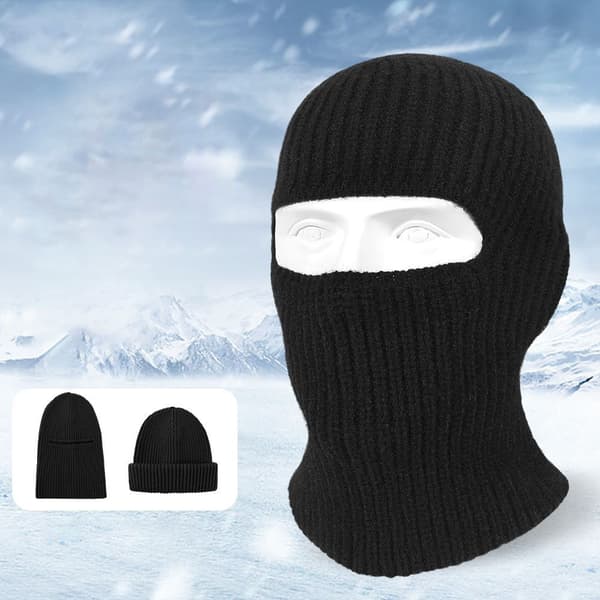 Balaclava / Mössa i akrylfiber - Svart