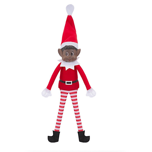 Tomtenäsor - Röd Mjuk Kropp Svart Pojk Naughty Elf