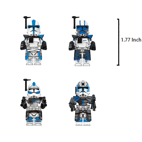 12 stk./sæt 501st Legion ARC Troopers Minifigurer Byggeklodser Legetøj