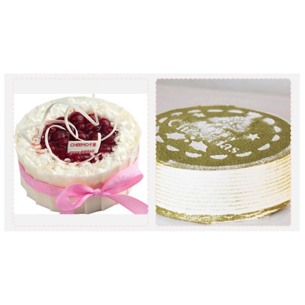 4/6/8 Tommer Kageform Rustfrit Stål Bageværktøj Sæt Muffin Ring DIY