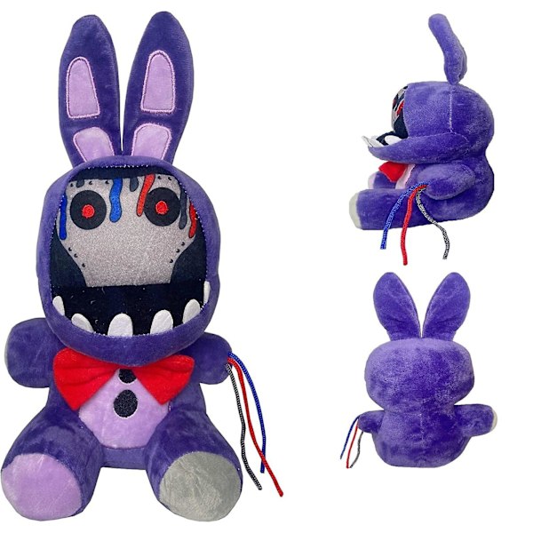DJKDJL 11\" Kuihtunut violetti Bonnie Freddy pehmolelut, Five Night at Freddy's FNAF pehmolelut täytetyt nuket, FNAF Security Breach pehmolelu T