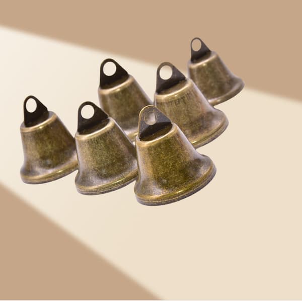 10-pack antika bronsklockor mot förlorade klockor 22 mm