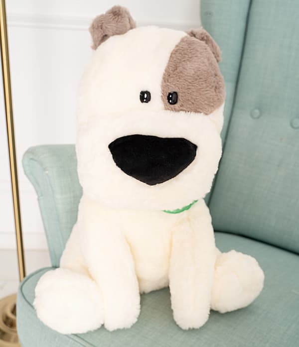 Hund Freedy 25cm - Hvid