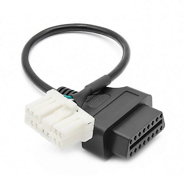 (Ny) För Tesla Model X / S 2012-2015 OBDII till 12-pin OBD Adapterkabel