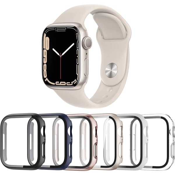 6-pack fodral för Apple Watch Series Se/6/5/4 40 mm skärmskydd 6-pack 6 40 mm