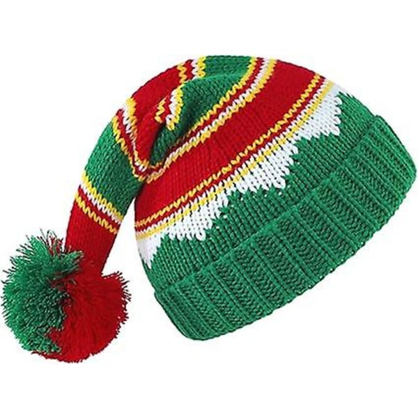 Amerikansk Trend Santahatt Julmössa Vintervarm Kabelvirkad Slouchy Hatt för Vuxna Kvinnor Män Jul Semesterfest