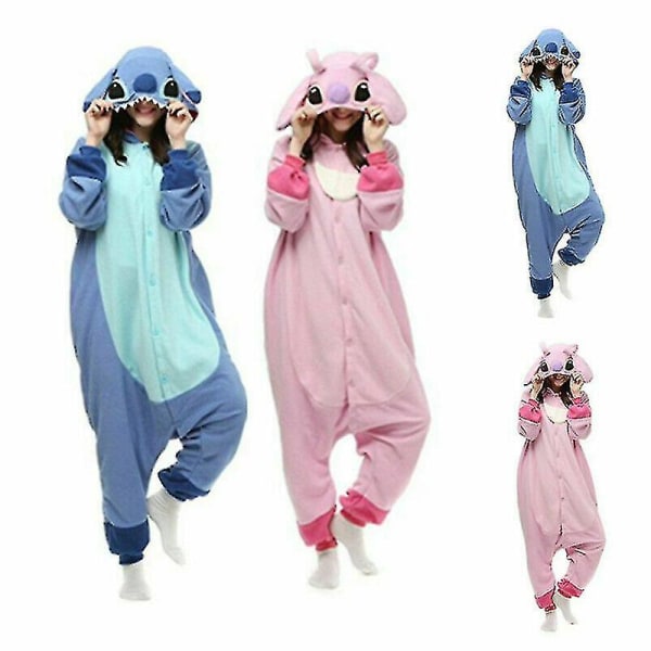 Unisex Neutraali Adult Stitch Kigurumi Costume Animal Sleepwe