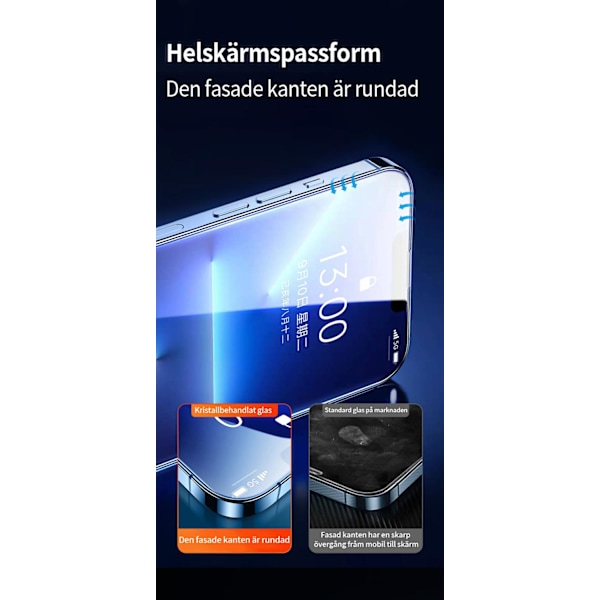 4-PACK 20D skärmskydd i härdat glas för iPhone13 Pro max / 14 max