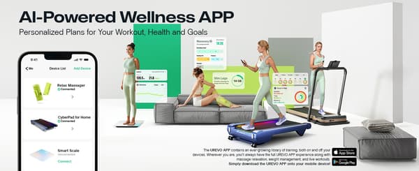 UREVO Foldi 3S Smart Auto-inclined running treadmil Black