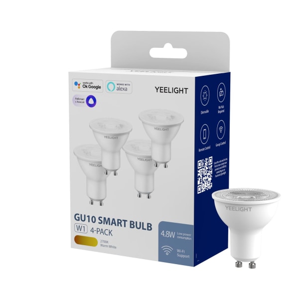 LED Smart Bulb GU10 White Dimmable 4pcs /pack