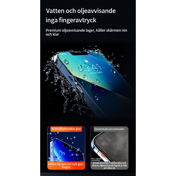 4-PACK 20D skärmskydd i härdat glas för iPhone13 Pro max / 14 ma