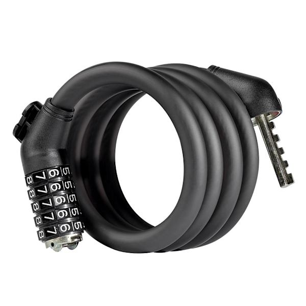 Musta kaapelilukko 1,8 m skootterille pro 2/1s/3/essential/1s nordic