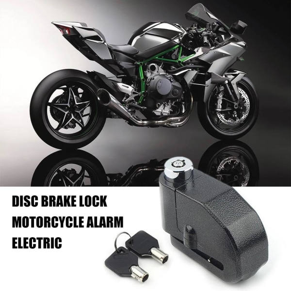 Motorcyle lock with alarm - Black
