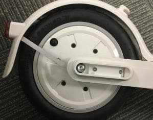 Rear fork reflector mounting seat-White