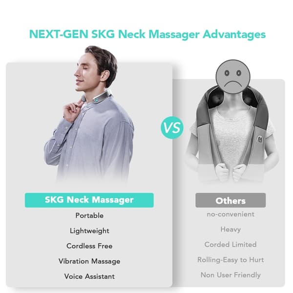 SKG Nackmassageapparat G7 Pro grå