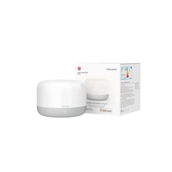 Yeelight Bedside Lamp D2, Smart LED Night Light, Touch Control, Adjustable Brightness & Color
