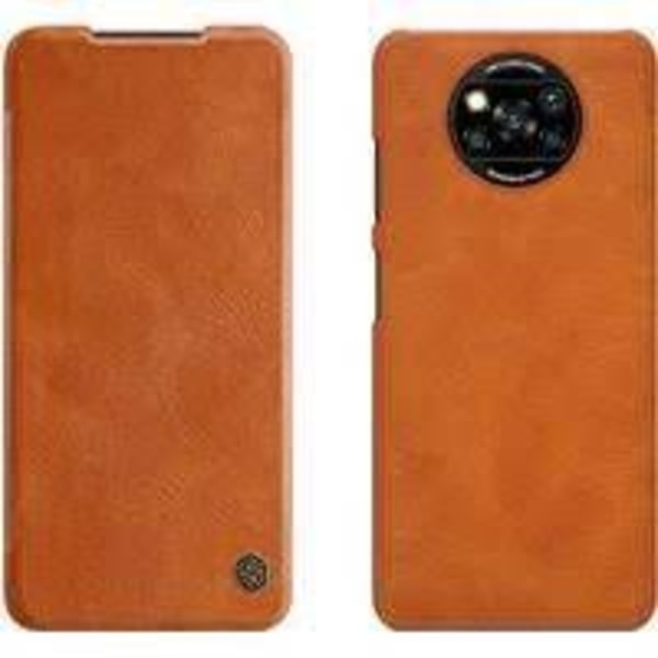 Nillkin QIN Smartcase Genuine leather For Redmi Note 8 Pro - Brown
