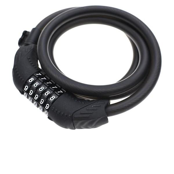 Musta kaapelilukko 1,8 m skootterille pro 2/1s/3/essential/1s nordic