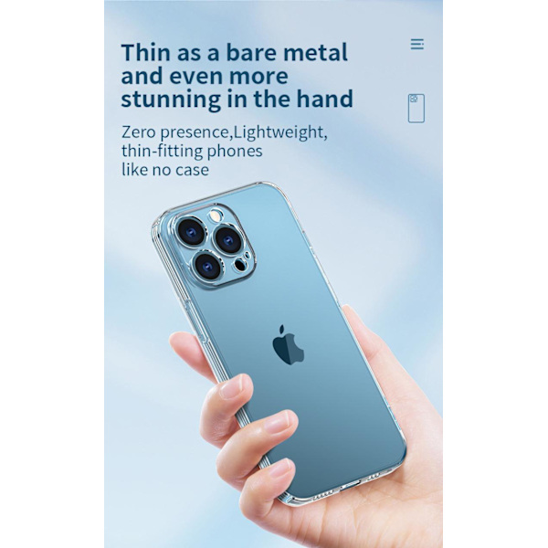 Uni Preimum Heltäckande Skal iPhone 14 Extra Skydd för kameran