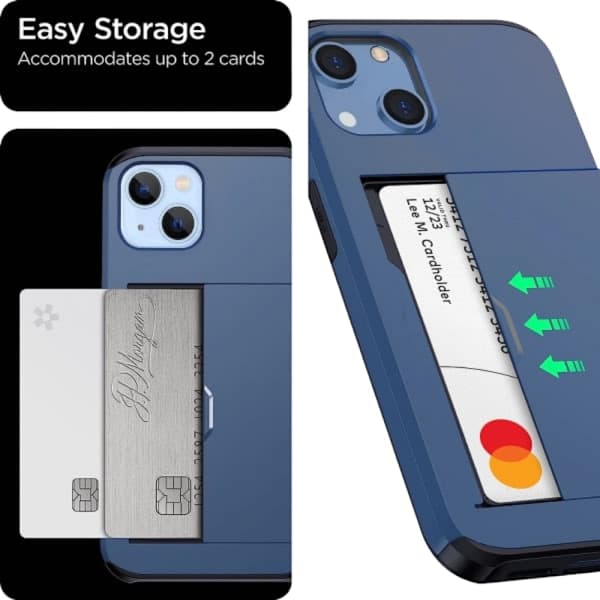 2023 New iPhone 14 Case with Card Holder, Wireless Charging Compatible iPhone 14 Wallet Case, Slim Shockproof iPhone 14 Case Wallet