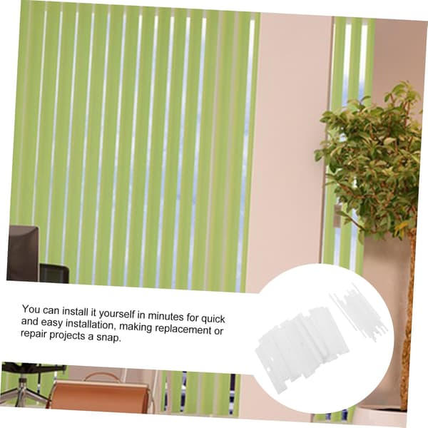 Vertical Blind Hangers (89mm) Replacement White Hangers for Slats Louvre DIY Adjustable Vertical Blind Accessories 20-Pack.
