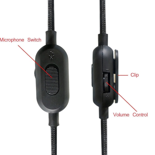 Erstatningskabel til Logitech G433/233/g Pro/g Pro X/hyperx Cloud Alpha/xbox One