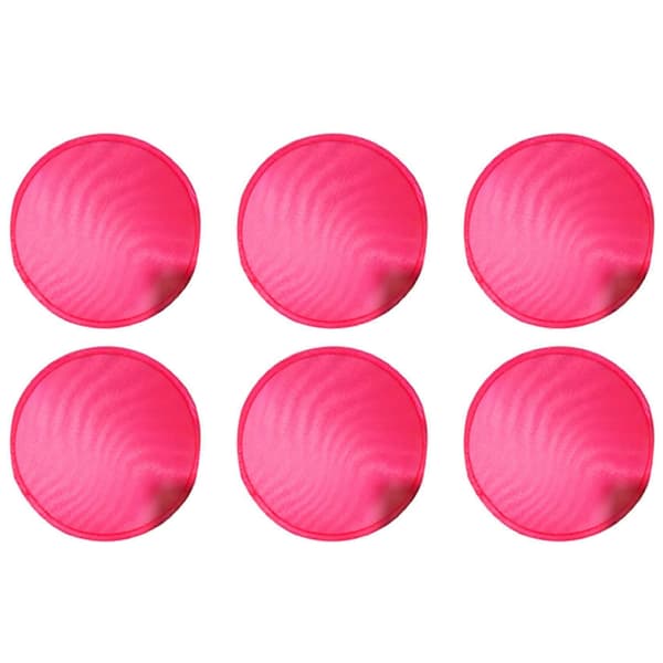 6X Vikbar rund fläkt-röd Red