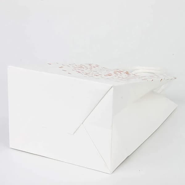 12 stk Kraftpapir gaveposer - Gullhjerte papirposer
