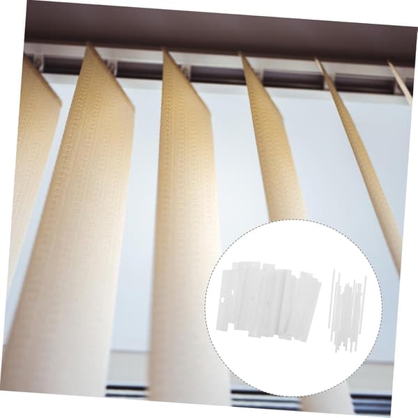 Vertical Blind Hangers (89mm) Replacement White Hangers for Slats Louvre DIY Adjustable Vertical Blind Accessories 20-Pack.