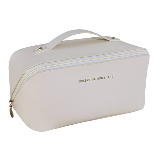 Makeup Bag / Toiletry Bag - Bag for Makeup - Beige Makeup Bag