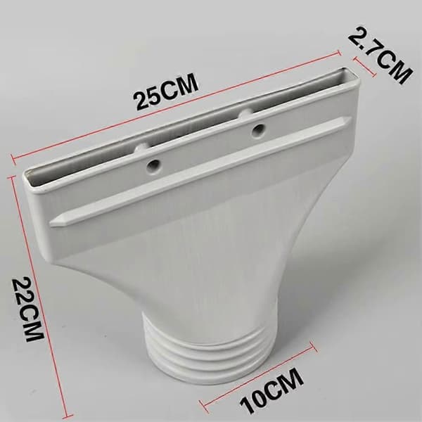 Flat Hose Adapter for Air Conditioning and Exhaust Solutions for Easy Installation with Locking Tabs for Secure Attachment