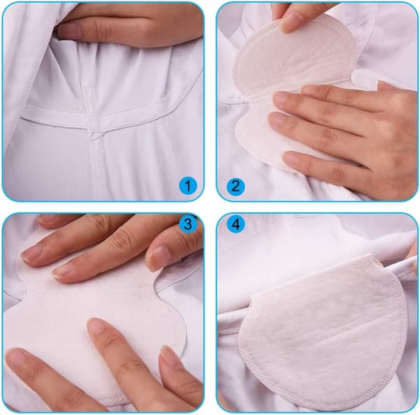200 stk. armhulesvetteputer Engangs armhuleputer Deodorant armhulesvetteplaster Unisex usynlige puter