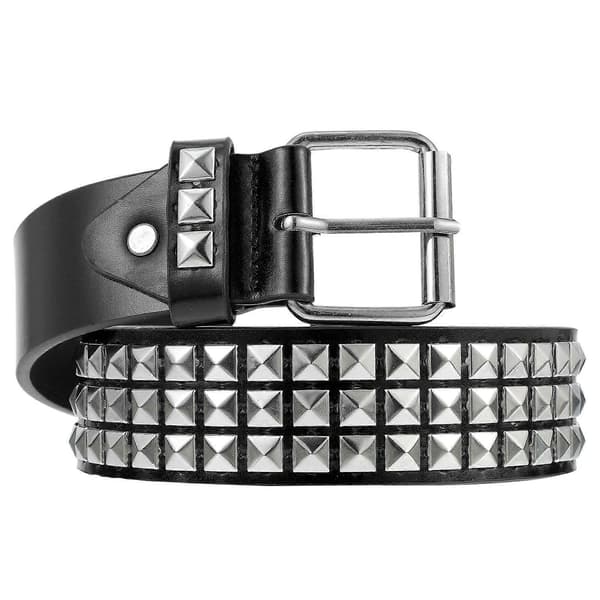 1 pc PU Leather Belt Trendy Belt Practical Riveted Belt Decorative Waistband