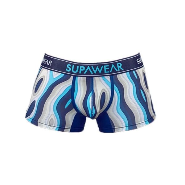 Supawear - Underkläder för män - Boxers för män - Sprint Trunk Woody Blue - Blå Blå S