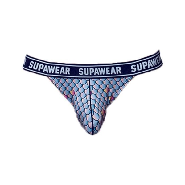 Supawear - Underkläder för män - Jockstrap för män - POW Jockstrap Sea Monsta - Blå Blå M