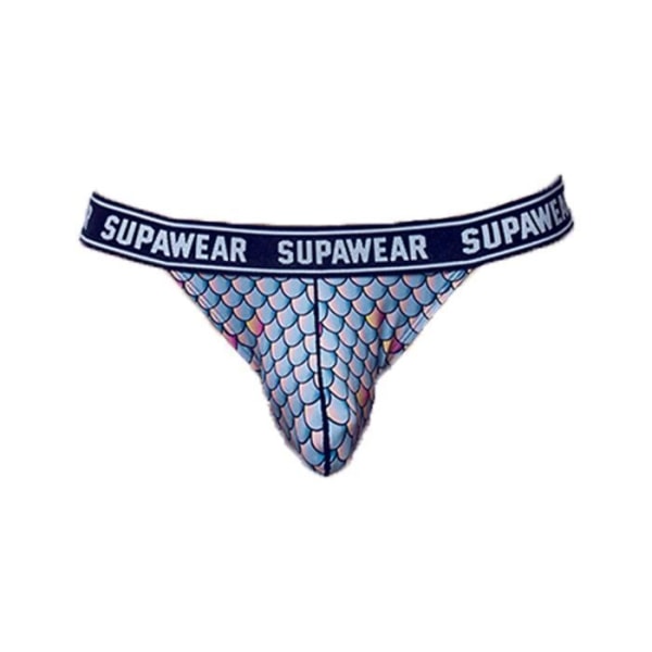 Supawear - Underkläder för män - Jockstrap för män - POW Jockstrap Sea Monsta - Blå Blå XL