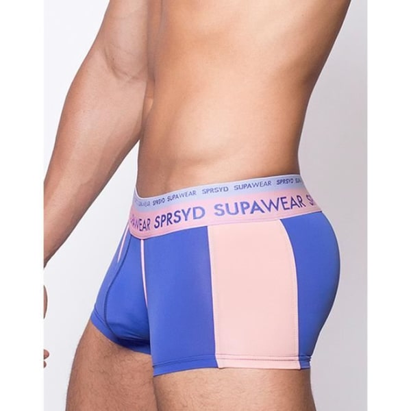 Supawear - Herreundertøj - Herreboksere - Dobbelt Trunk Color Blocked - Blå Blå jag