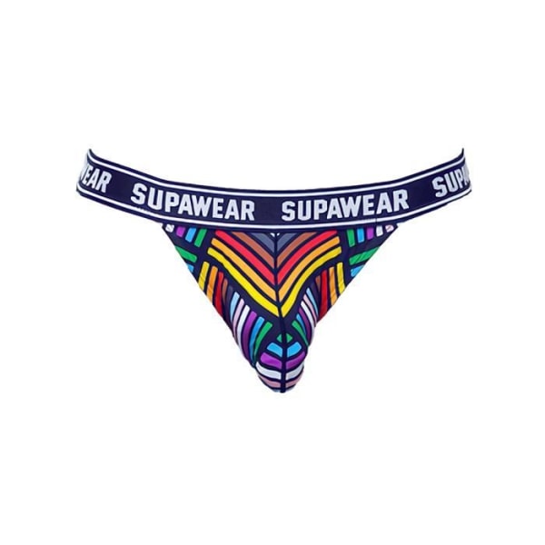 Supawear - Underkläder för män - Jockstrap för män - POW Jockstrap Rainbow - Svart Svart jag